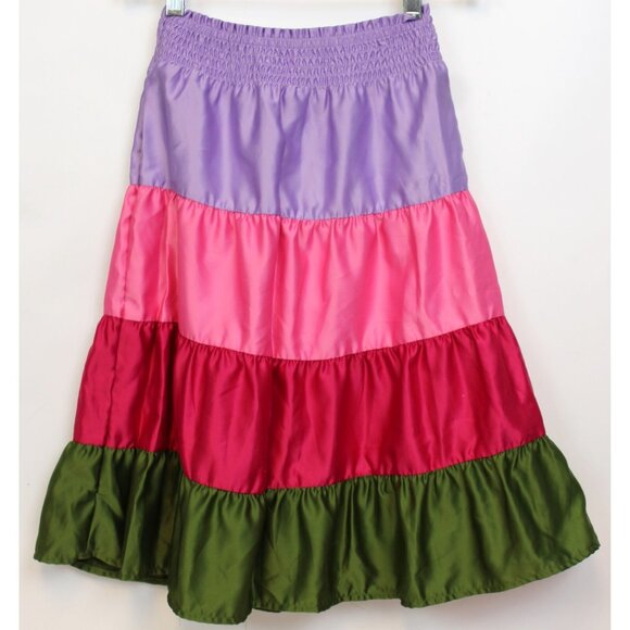 NEW 2010 Gymboree Fairy Fashionable Tiered Satin Skirt 10 Shirred Elastic Waist - Picture 5 of 8